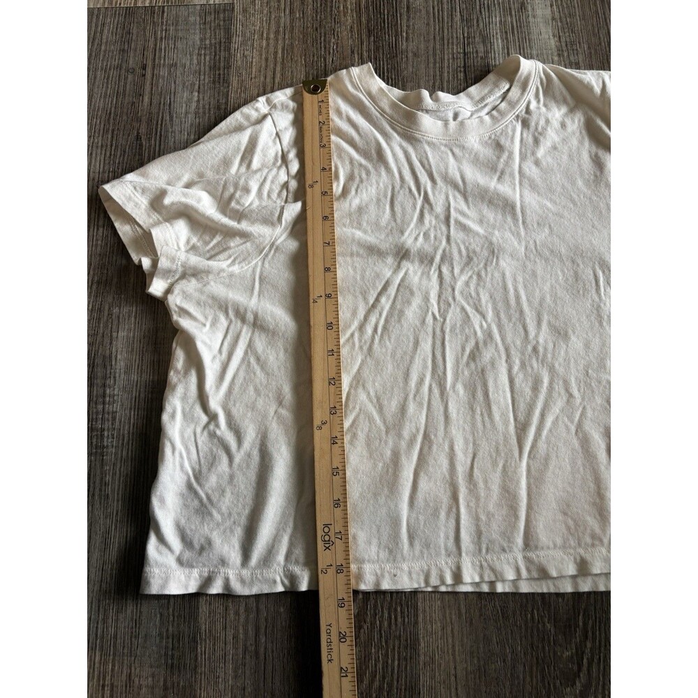Madewell Softfade Cotton Boxy Crop Tee Short Sleeve Top Size Large NWOT - Picture 7 of 9